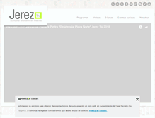 Tablet Screenshot of jereztelevision.com